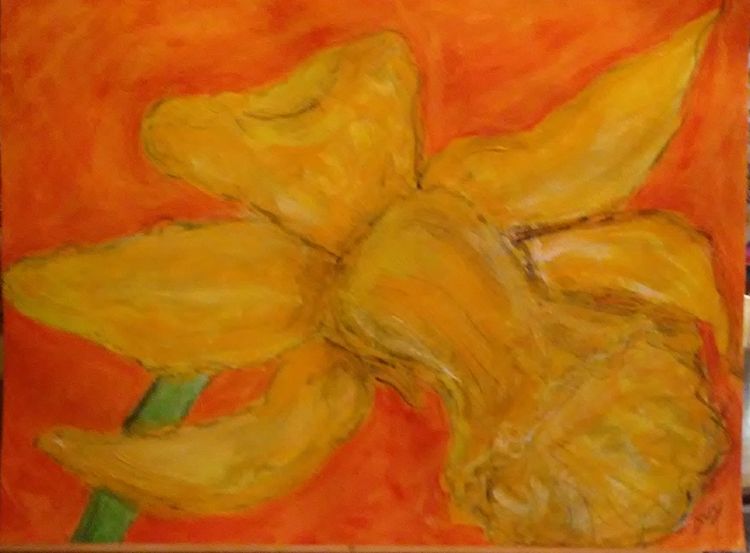 Big Ole Daffodil by Susan Royer - search and link Fine Art with ARTdefs.com