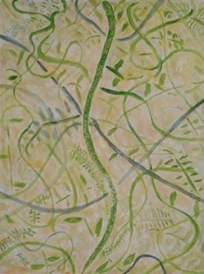 Camo Green Snake by Susan Royer - search and link Fine Art with ARTdefs.com