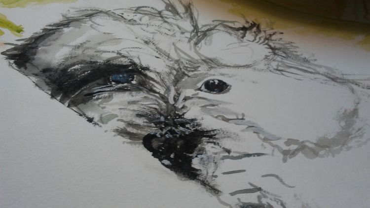 Bella Mon Chiot Precieux by Susan Royer - search and link Fine Art with ARTdefs.com