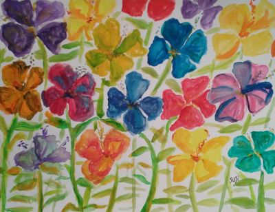 Posy Posse by Susan Royer - search and link Fine Art with ARTdefs.com