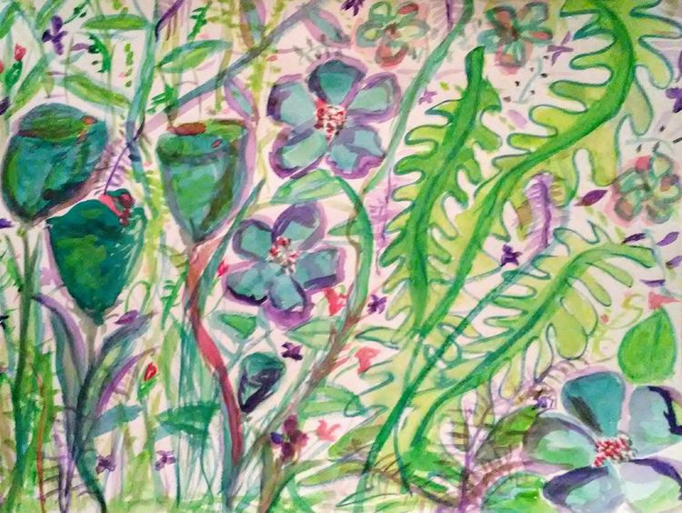 Turquoise Tumult by Susan Royer - search and link Fine Art with ARTdefs.com