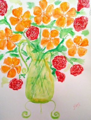 Peridot Pitcher Vase by Susan Royer - search and link Fine Art with ARTdefs.com