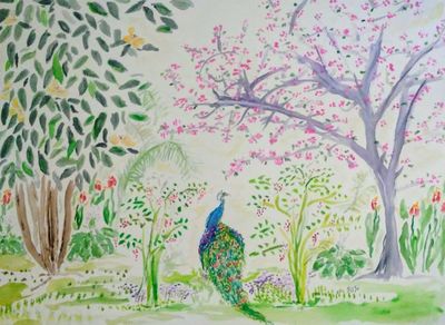 Peacock Place by Susan Royer - search and link Fine Art with ARTdefs.com