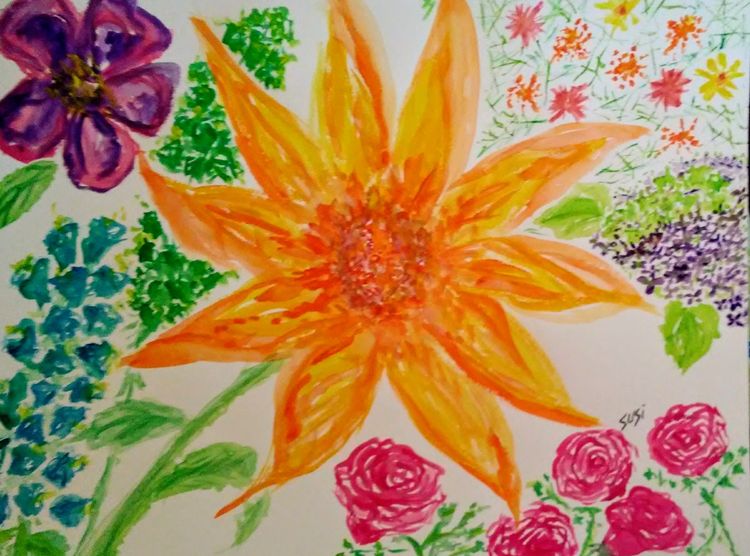 Blossompopping by Susan Royer - search and link Fine Art with ARTdefs.com