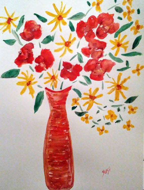 Moms Arrangement by Susan Royer - search and link Fine Art with ARTdefs.com