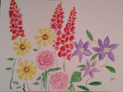Flowers for All by Susan Royer - search and link Fine Art with ARTdefs.com