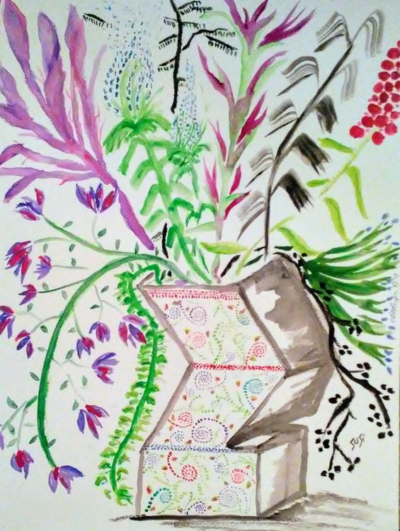 Polygon Vase by Susan Royer - search and link Fine Art with ARTdefs.com