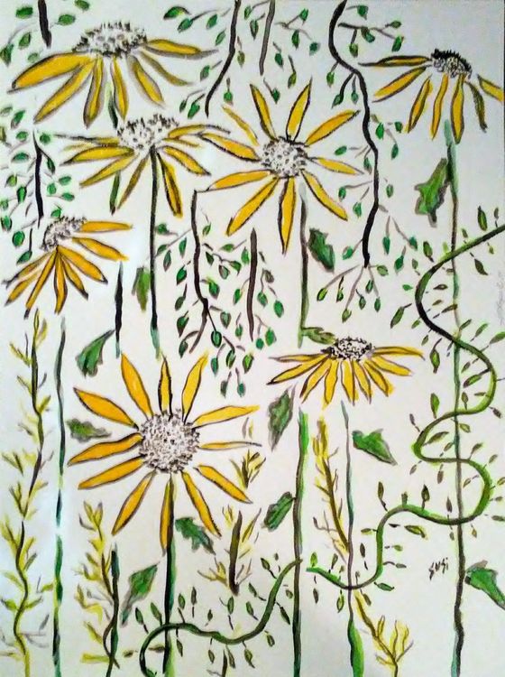 Daisy Chokehold by Susan Royer - search and link Fine Art with ARTdefs.com